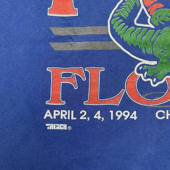 Vintage 90’s Florida Gators T Shirt Final Four NCAA 1994 Size XL Single Stitched - Picture 3 of 8